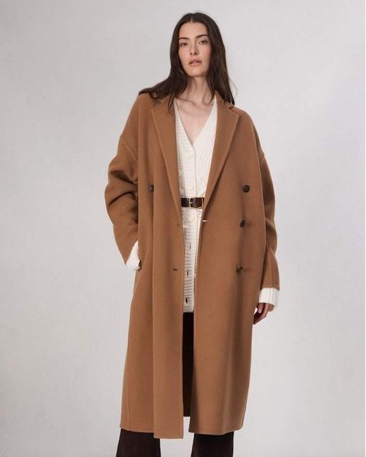 Rag & Bone Brown Thea Wool-Blend Coat