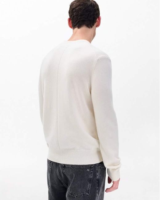 Rag & Bone White Declan Cashmere Sweater