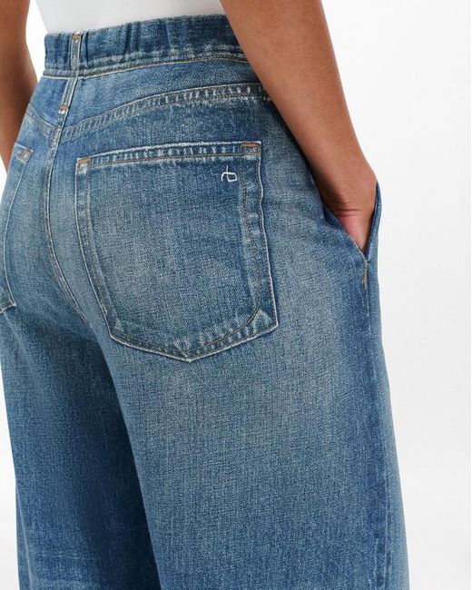 Rag & Bone Blue Miramar Wide-leg