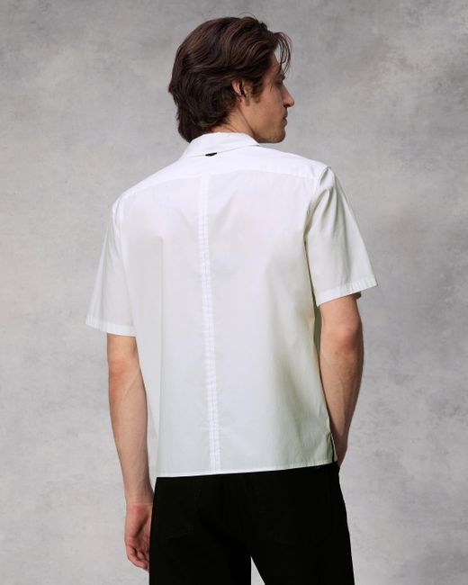 Rag & Bone Gray Dalton Cotton Poplin Blouson Shirt for men