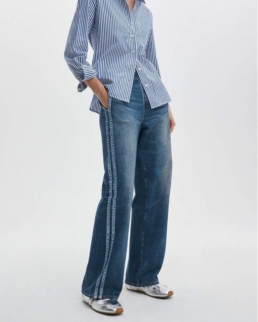 Rag & Bone Blue Miramar Sport Stripe Track Pants