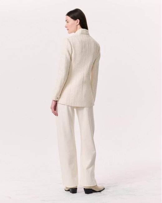 Rag & Bone Natural Slade Long Tweed Blazer