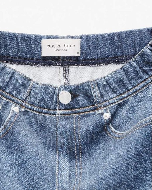 Rag & Bone Blue Mini Miramar Shorts