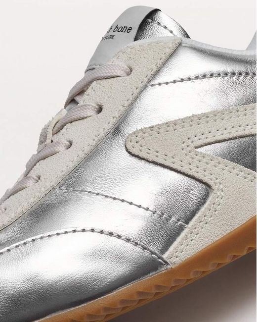 Rag & Bone White Ultra Slim Retro Runner Sneakers