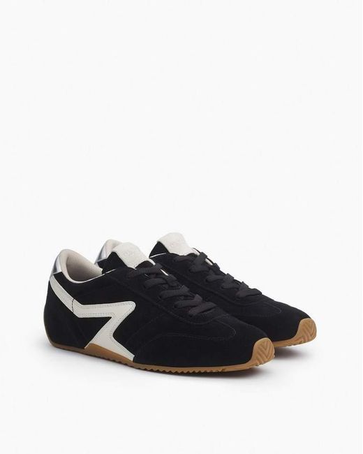 Rag & Bone Black Ultra Slim Retro Runner Sneakers