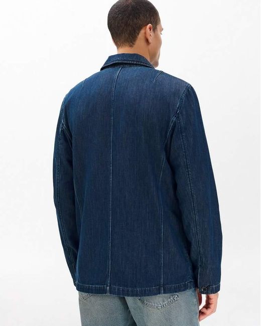 Rag & Bone Blue Evan Denim Chore Jacket for men