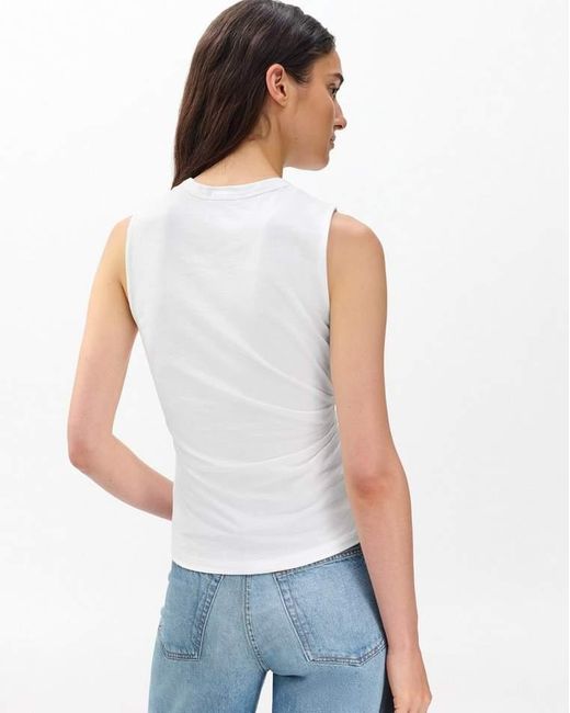 Rag & Bone White Mica Wrap Tank