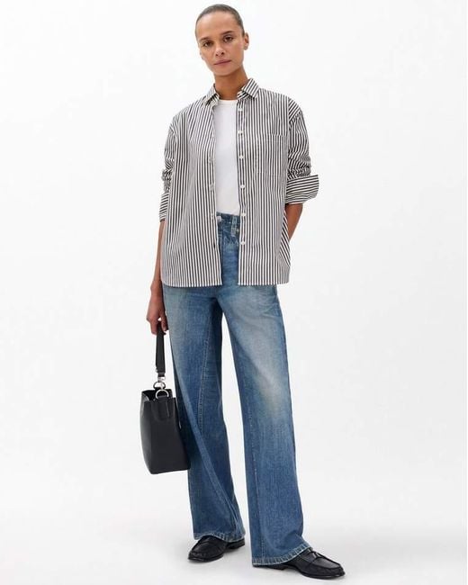 Rag & Bone Blue Miramar Wide-leg