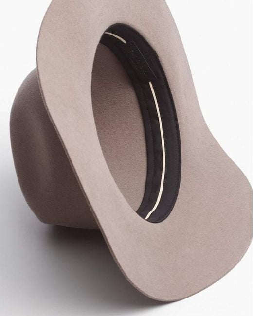 Rag & Bone Gray Audrey Felted Wool Fedora