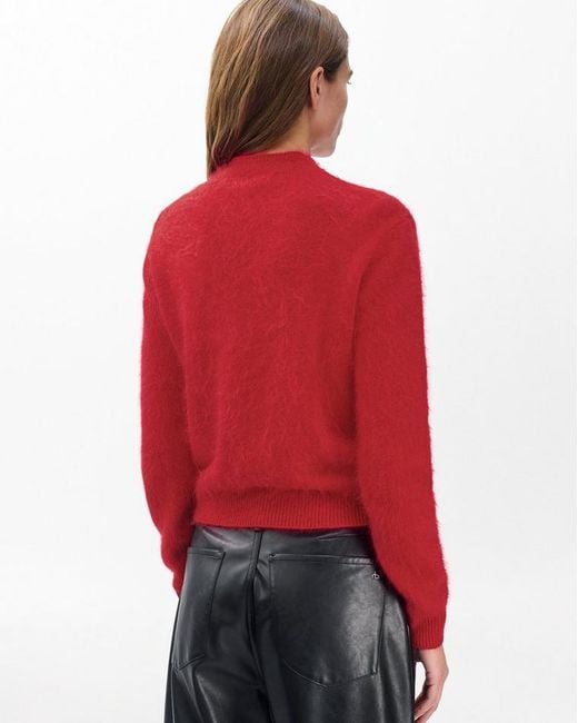 Rag & Bone Red Jada Brushed Cashmere Cardigan