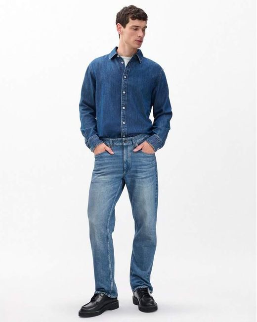 Rag & Bone Blue Miramar Fit 4 Straight Pants for men