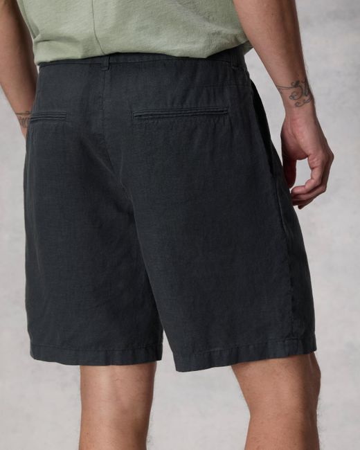 Rag & Bone Gray Elliot Pleated Linen Short for men