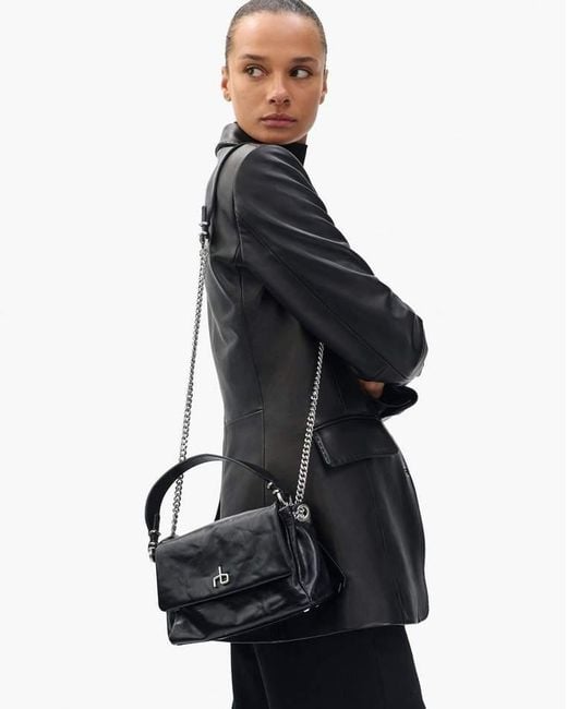 Rag & Bone White Chelsea Small Flap Bag