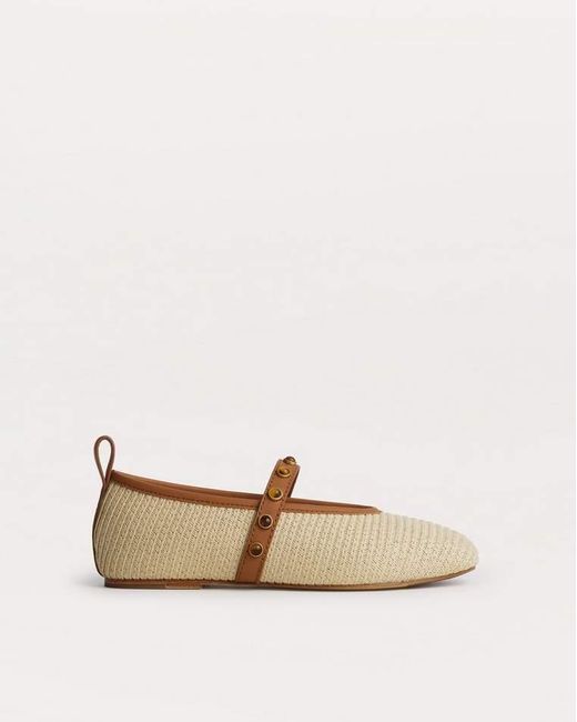 Rag & Bone Natural Spire Straw Mary Janes