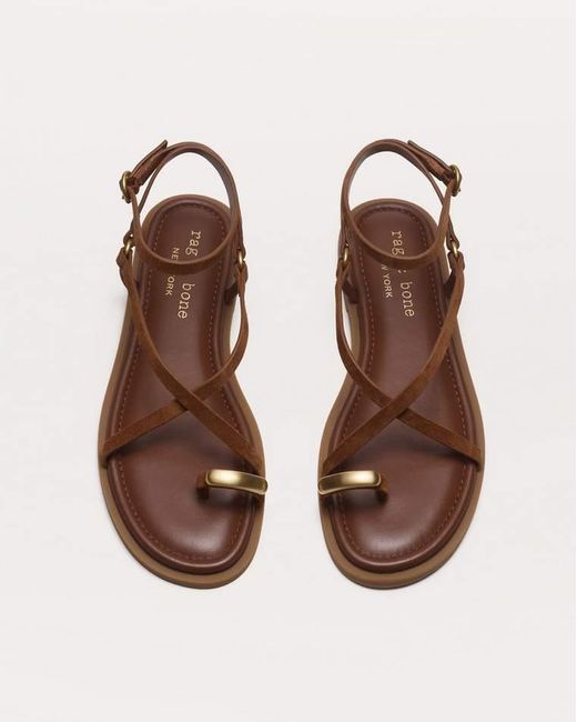 Rag & Bone Natural Geo Toe Ring Sandals