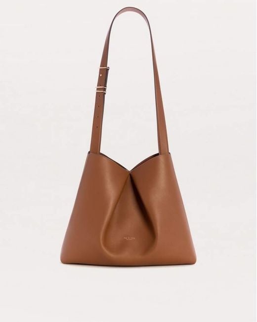 Rag & Bone Brown Bloom Large Calf Leather Crossbody Bag