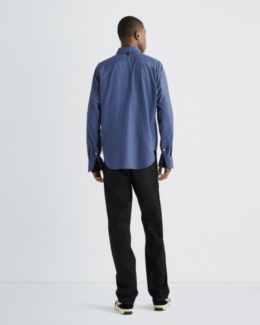 Rag & Bone Blue Fit 2 Engineered Cotton Oxford Shirt for men