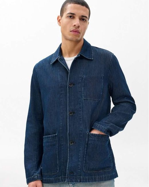 Rag & Bone Blue Evan Denim Chore Jacket for men
