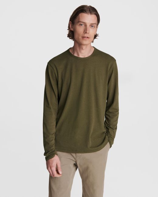 Rag \u0026 Bone Classic Linen Longsleeve Tee 