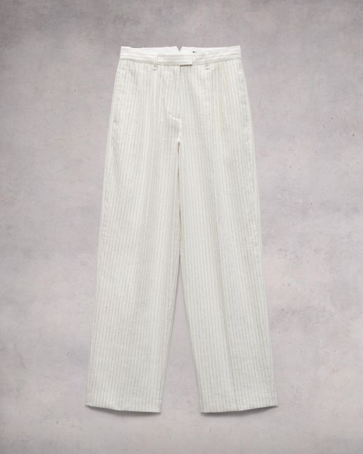 Rag & Bone Gray Newman Cotton Linen Pant