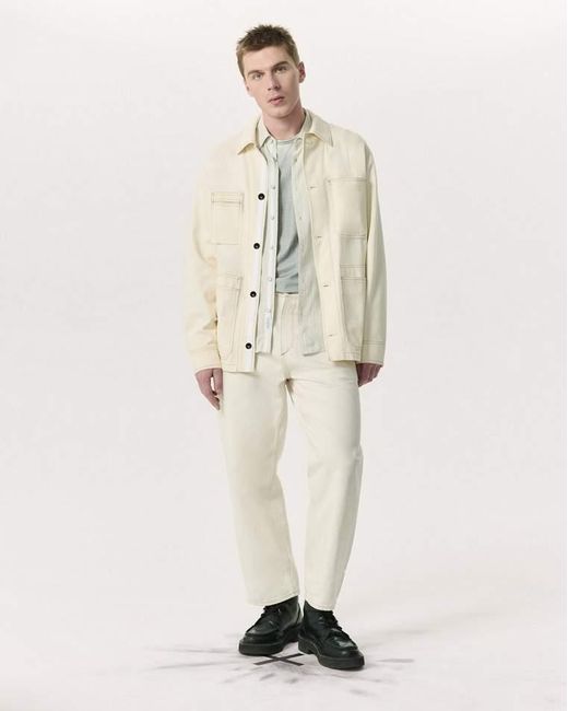 Rag & Bone Natural Graham Denim Chore Jacket for men