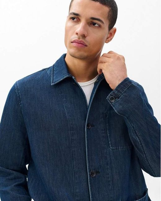 Rag & Bone Blue Evan Denim Chore Jacket for men
