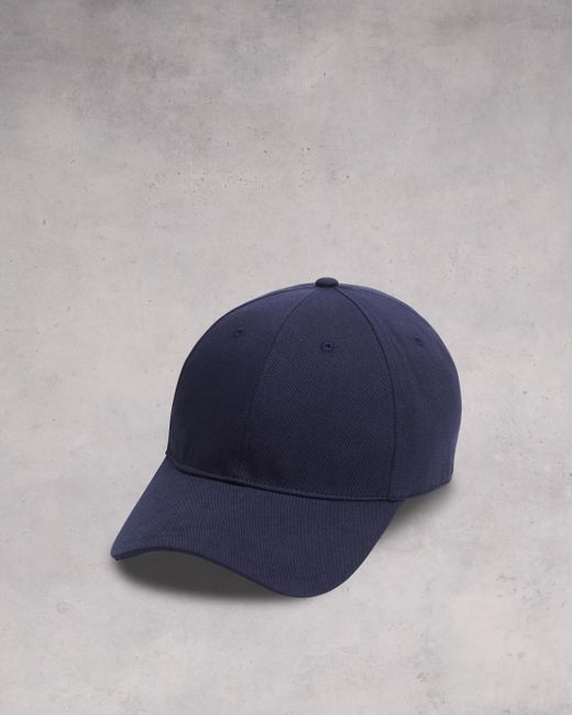 Rag & Bone Blue Miles Baseball Cap for men