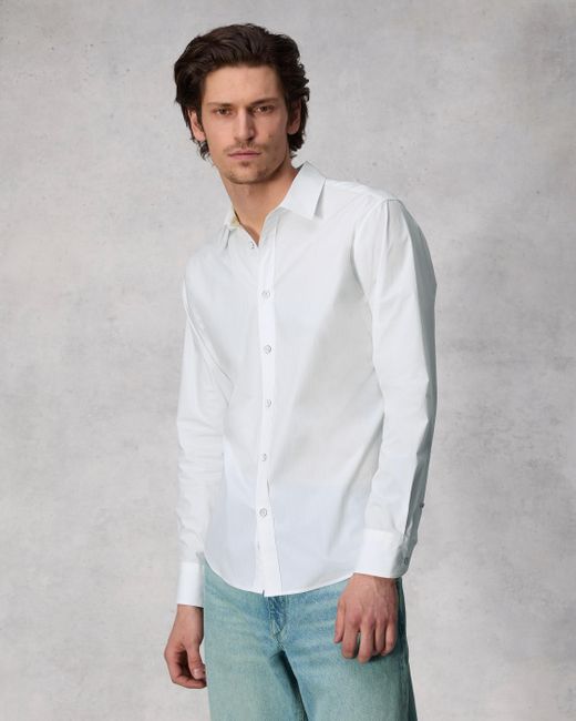 Rag & Bone Gray Tomlin Cotton Poplin Shirt for men