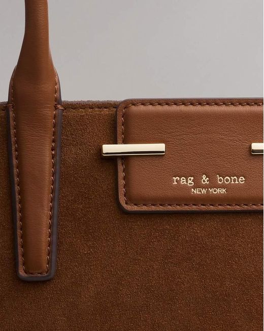 Rag & Bone Brown Realm Suede Satchel