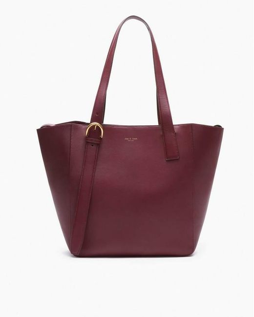 Rag & Bone Purple Parker Leather Tote