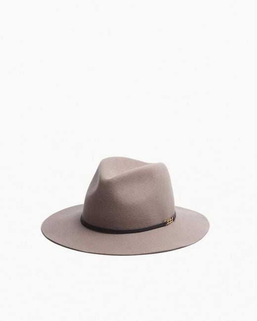 Rag & Bone Gray Audrey Felted Wool Fedora