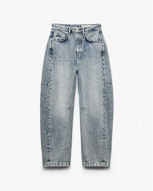 Rag & Bone Blue Charlie Barrel Jeans