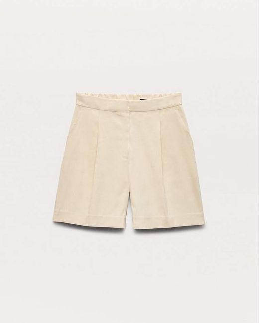 Rag & Bone Natural Leona Linen-Blend Shorts