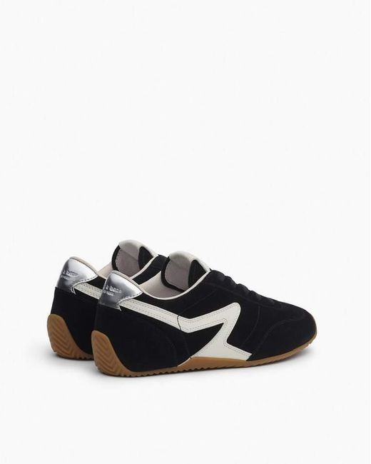 Rag & Bone Black Ultra Slim Retro Runner Sneakers