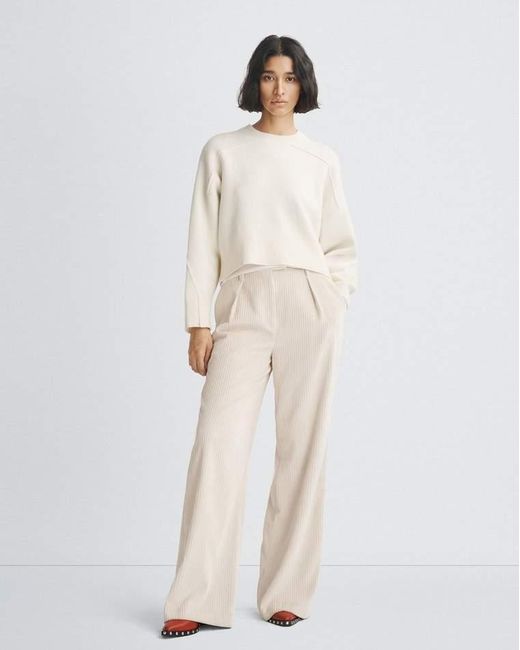 Rag & Bone White Bridget Wool Crew Sweaters & Sweatshirts