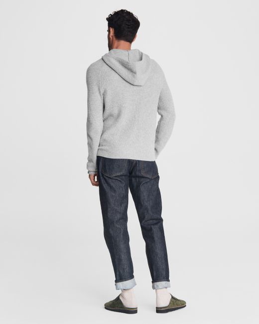 Rag Bone Pierce Cashmere Hoodie in Gray for Men Lyst