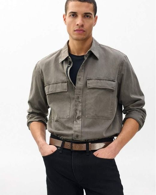 Rag & Bone Brown Parker Leather Belt