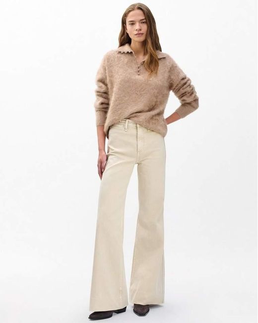 Rag & Bone Brown Jada Brushed Cashmere Sweater