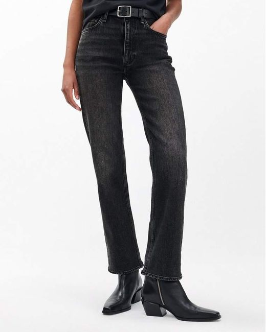 Rag & Bone White Joni Leather Buckle Boots