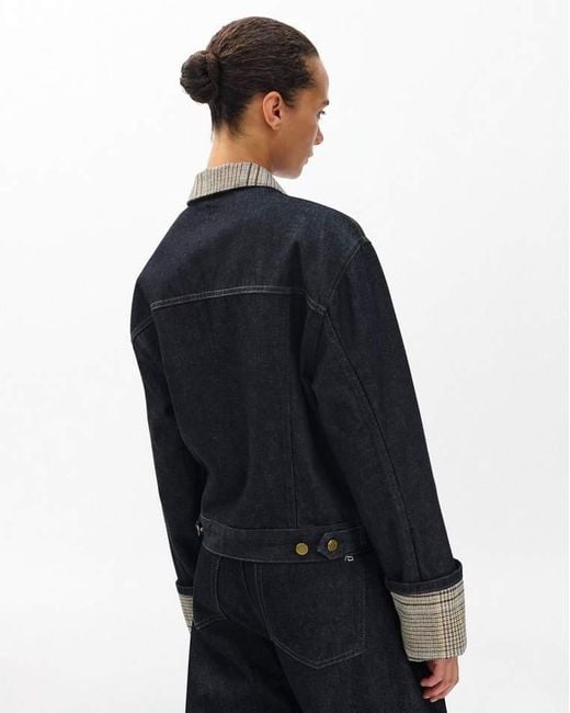 Rag & Bone Blue Harriet Denim Trucker Jacket