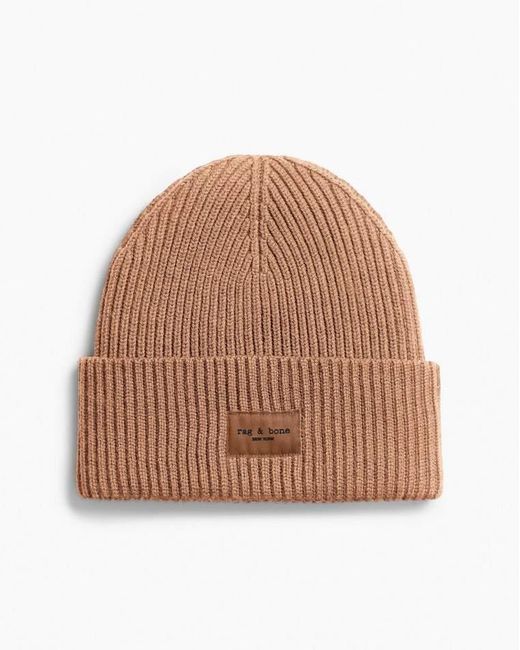 Rag & Bone Brown Blake Wool Beanie