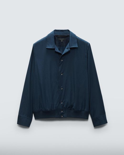 Rag & Bone Blue Noah Cotton Blouson Shirt Jacket for men