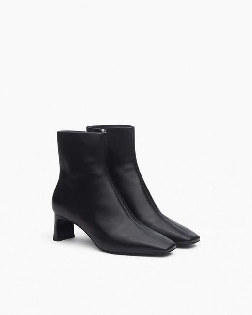 Rag & Bone White Avery Zip Leather Ankle Boots