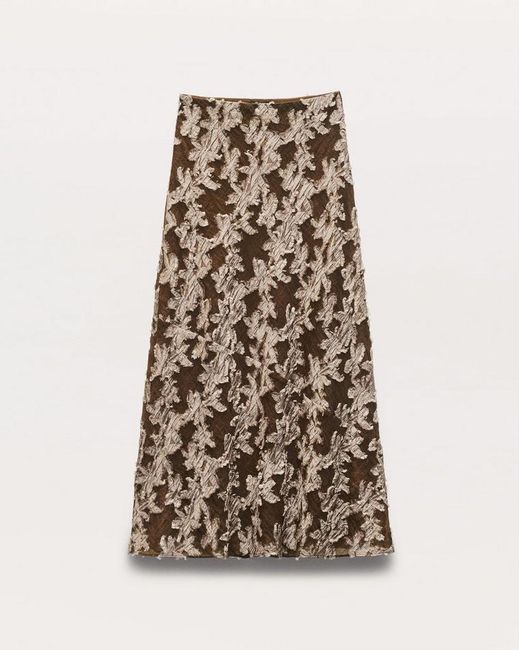 Rag & Bone Natural Wren Fil Coupé Maxi Skirt