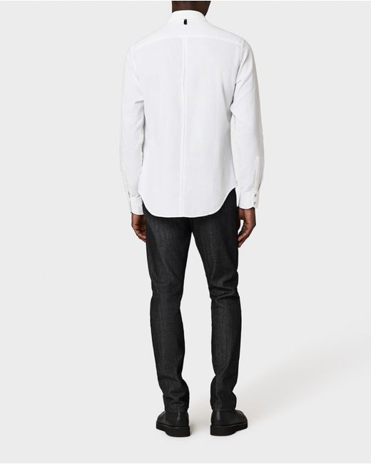 Rag & Bone White Fit 2 Cotton Dobby Tomlin Shirt for men