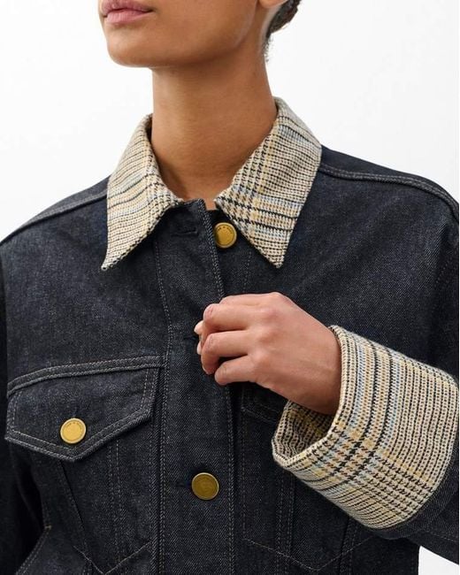 Rag & Bone Blue Harriet Denim Trucker Jacket