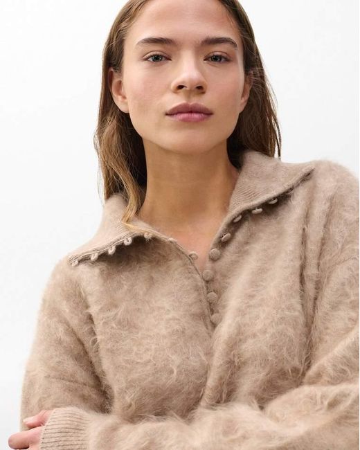 Rag & Bone Brown Jada Brushed Cashmere Sweater