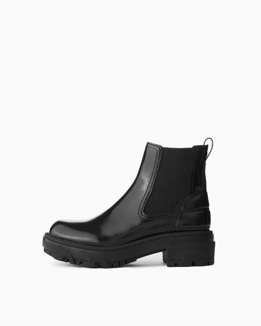 Rag & Bone Black Shaye Patent-leather Chelsea Boots