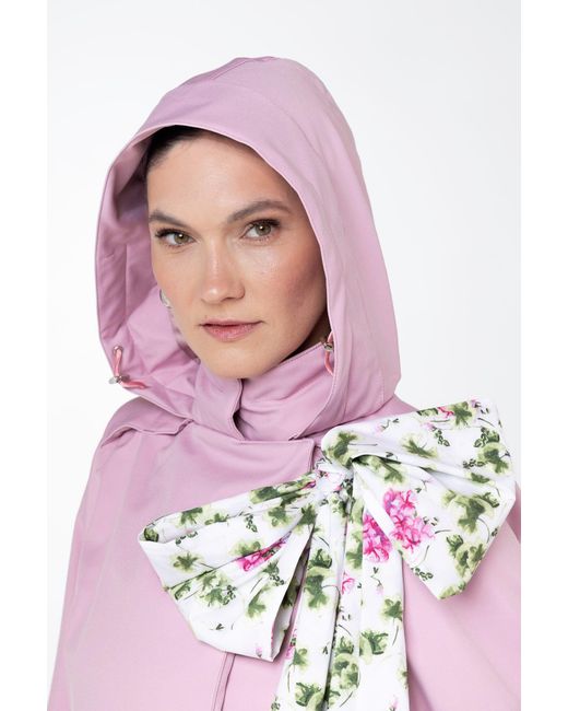 RainSisters Pink Double Breasted Trench Coat