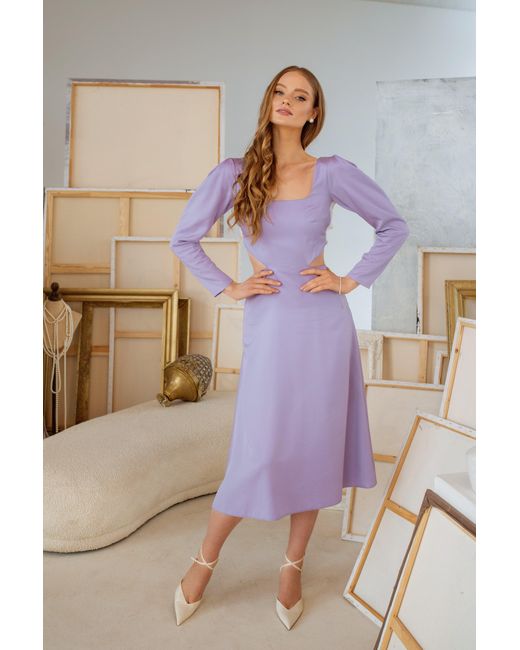 RainSisters Multicolor Backless Dress With A Bow On The Back